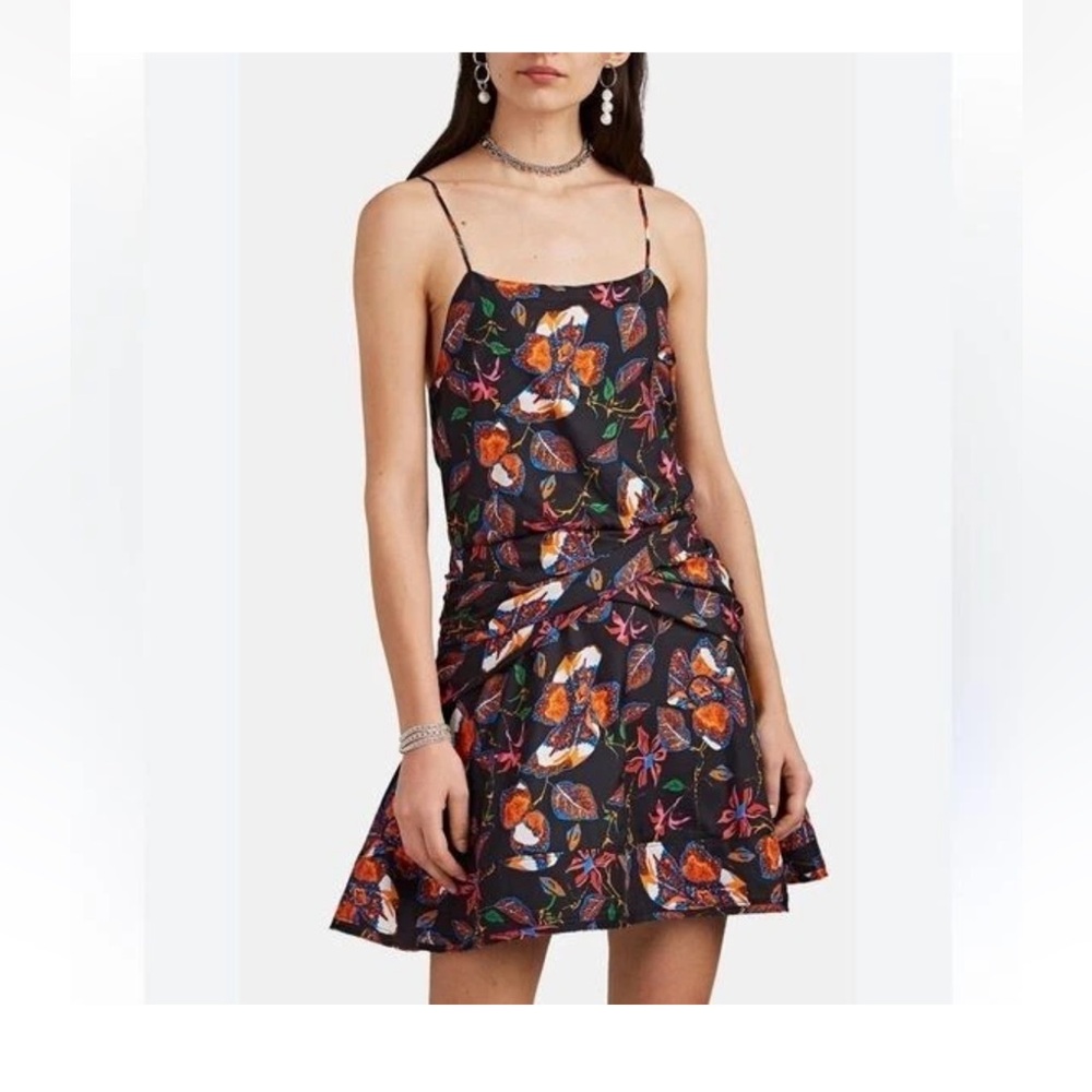 NWT Derek Lam 10 Crosby floral camisole flounce hem mini dress